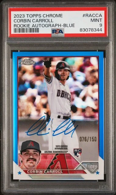 2023 Topps Chrome Corbin Carroll Autograph #RA-CCA card image