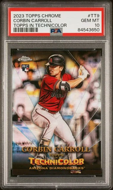 2023 Topps Chrome Corbin Carroll Topps In Technicolor #TT9 card image