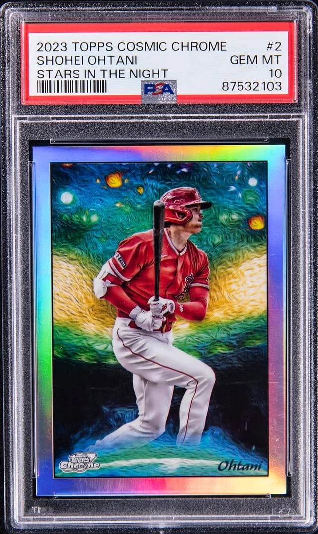 2023 Topps Chrome Cosmic Shohei Ohtani Stars in the Night #2 card image