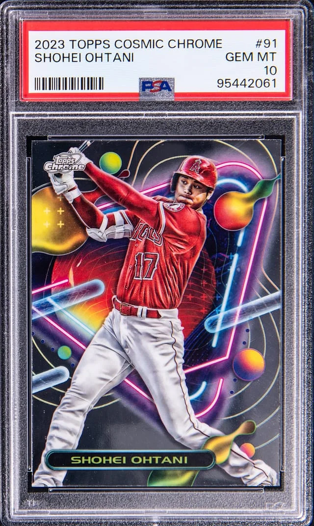 2023 Topps Chrome Cosmic Shohei Ohtani #91 card image