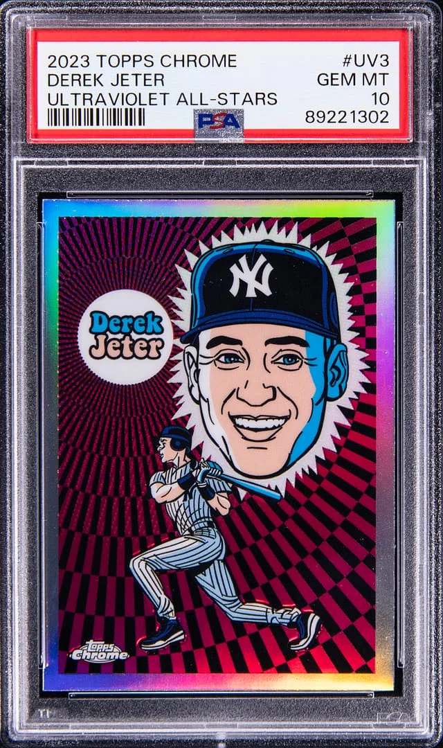 2023 Topps Chrome Derek Jeter Ultraviolet All-Stars #UV-3 card image