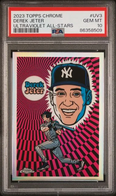 2023 Topps Chrome Derek Jeter Ultraviolet All-Stars #UV3 card image