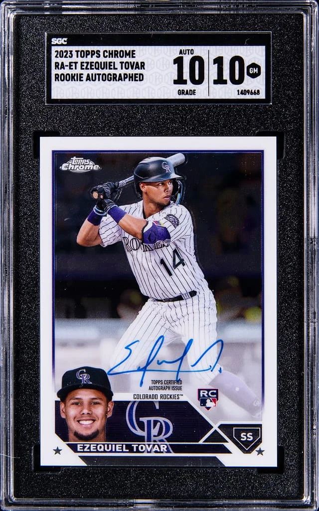 2023 Topps Chrome Ezequiel Tovar Autograph #RA-ET card image