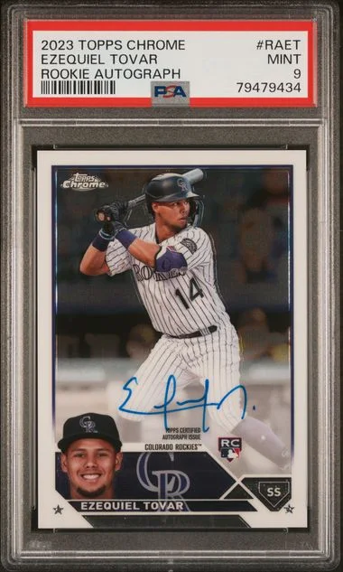 2023 Topps Chrome Ezequiel Tovar Autograph #RAET card image