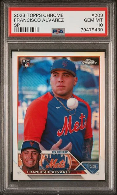 2023 Topps Chrome Francisco Alvarez #203 card image