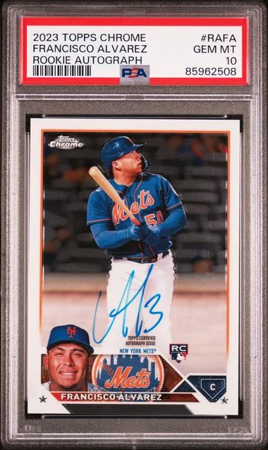 2023 Topps Chrome Francisco Alvarez Autograph #RA-FA card image