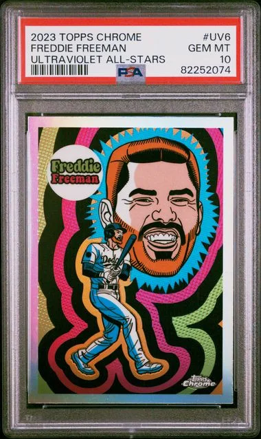 2023 Topps Chrome Freddie Freeman Ultraviolet All-Stars #UV6 card image