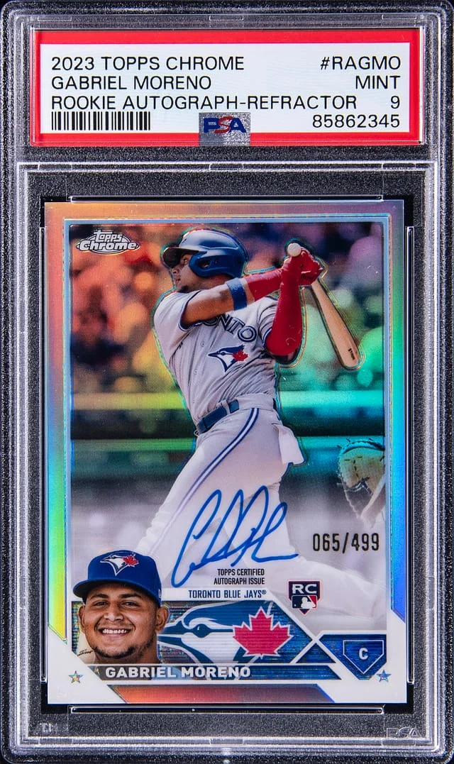 2023 Topps Chrome Gabriel Moreno Autograph Refractor #RAGMO card image