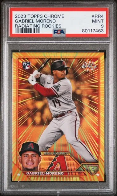 2023 Topps Chrome Gabriel Moreno Radiating Rookies #Rr4 card image