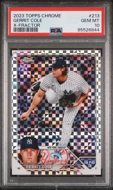 2023 Topps Chrome Gerrit Cole X-Fractor #213 card image