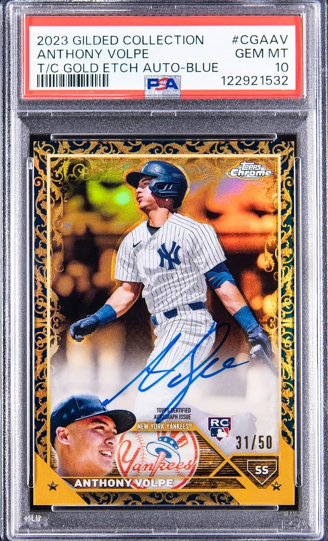2023 Topps Chrome Gilded Collection Topps Chrome Gold Etch #no-number card image