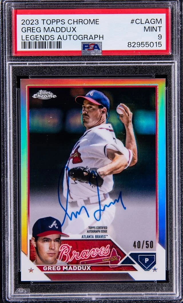 2023 Topps Chrome Greg Maddux Legends Autograph #CLA-GM card image