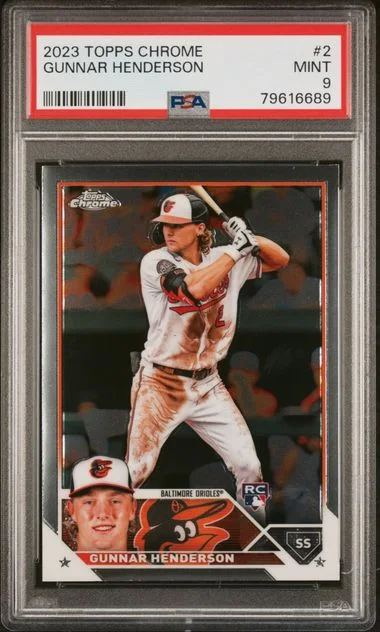 2023 Topps Chrome Gunnar Henderson Prism Refractor #2 card image