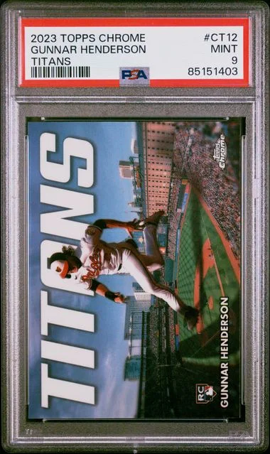 2023 Topps Chrome Gunnar Henderson Topps Chrome Titans Update-Green #CT12 card image
