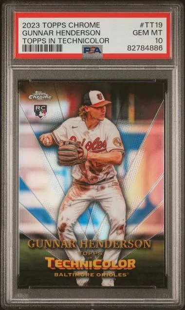 2023 Topps Chrome Gunnar Henderson Topps In Technicolor #TT19 card image