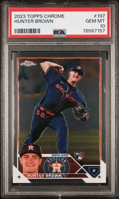 2023 Topps Chrome Hunter Brown #197 card image