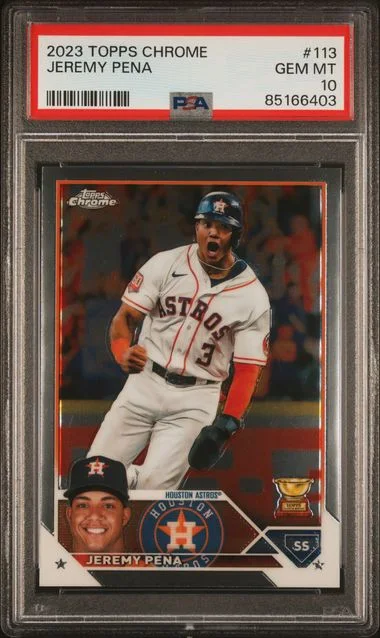 2023 Topps Chrome Jeremy Pena #113 card image