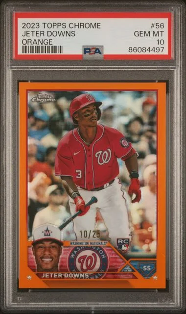 2023 Topps Chrome Jeter Downs Orange #56 card image
