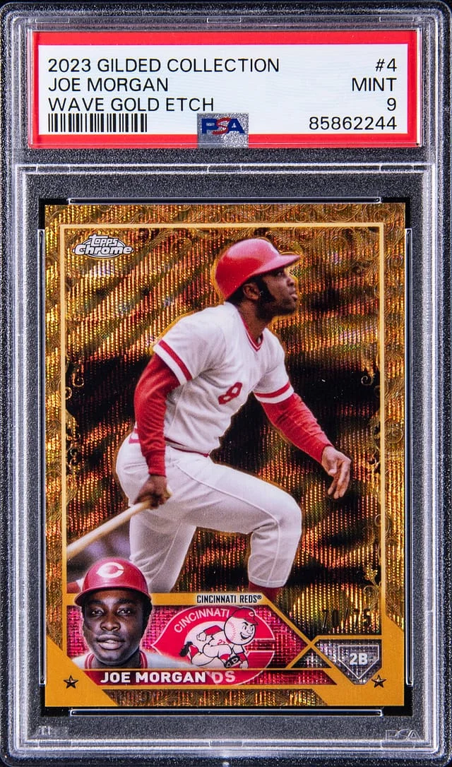 2023 Topps Chrome Joe Morgan Gilded Collection Wave Gold Etch #4 card image