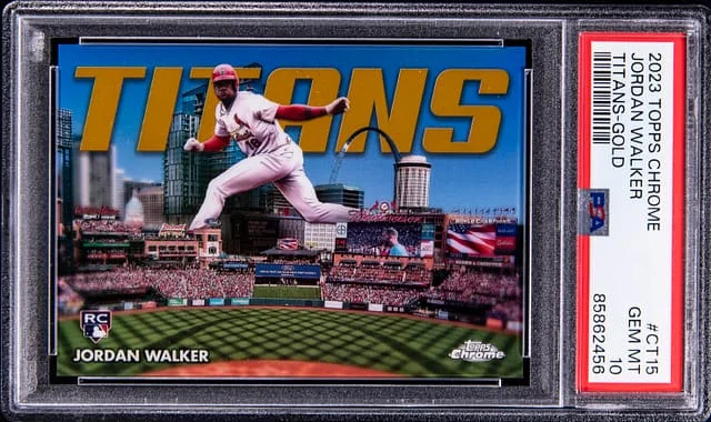 2023 Topps Chrome Jordan Walker Titans Gold #CT15 card image