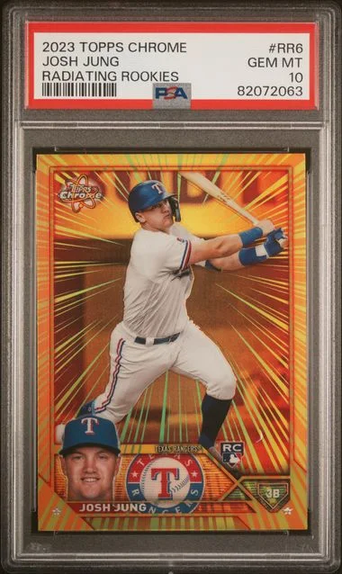 2023 Topps Chrome Josh Jung Radiating Rookies #Rr6 card image