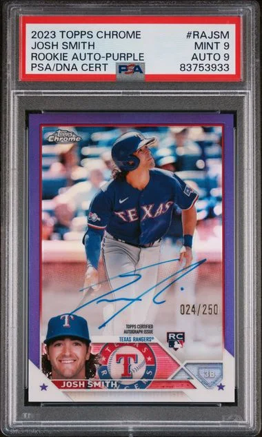 2023 Topps Chrome Josh Smith Autograph Purple #RA-JSM card image