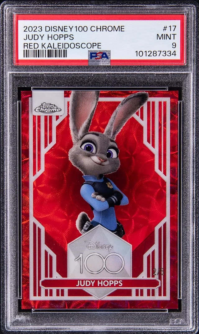2023 Topps Chrome Judy Hopps Disney 100 Red Kaleidoscope #17 card image