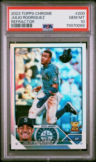 2023 Topps Chrome Julio Rodriguez Refractor #200 card image