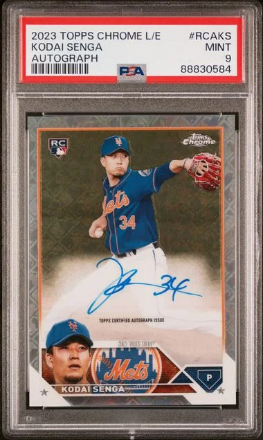 2023 Topps Chrome Kodai Senga Edition Refractor Chrome Autograph #RCA-KS card image