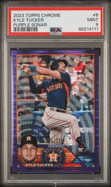 2023 Topps Chrome Kyle Tucker Purple Sonar #6 card image