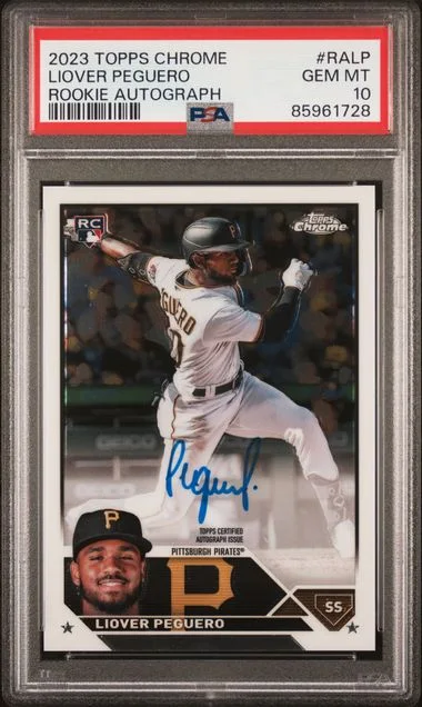 2023 Topps Chrome Liover Peguero Autograph #RA-LP card image