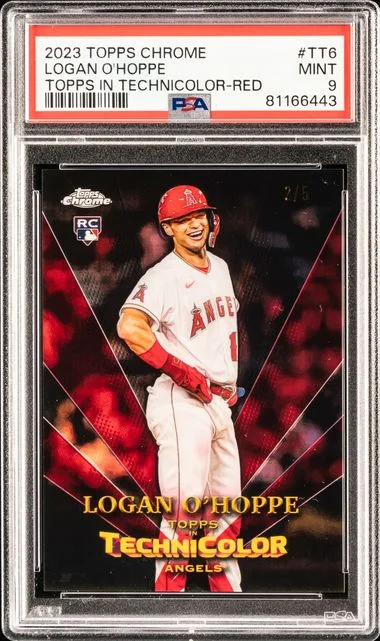 2023 Topps Chrome Logan O'Hoppe Topps In Technicolor Red #Tt6 card image