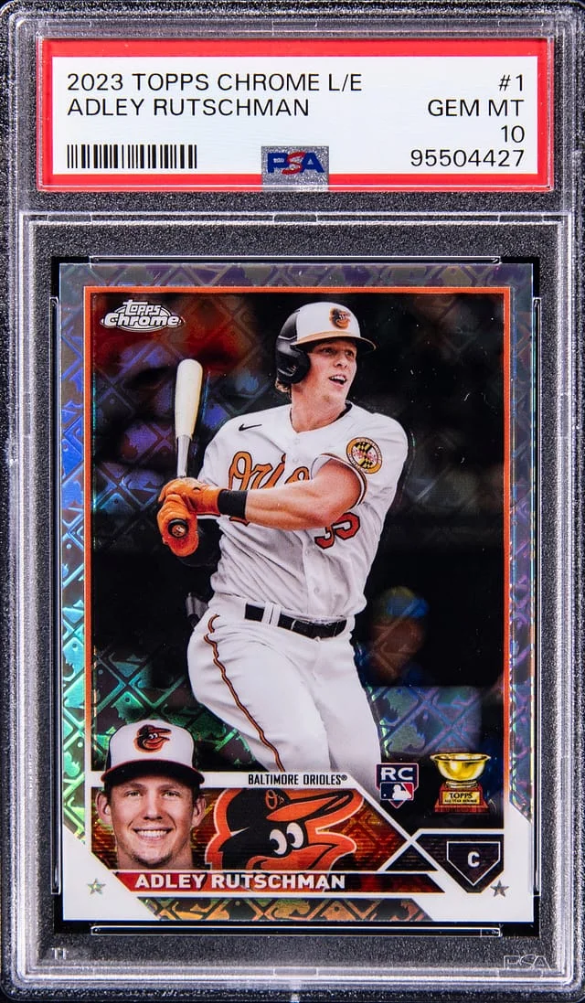 2023 Topps Chrome Logofractor Adley Rutschman Edition #1 card image