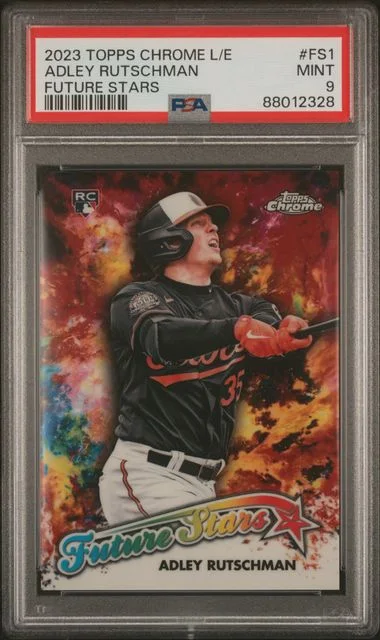 2023 Topps Chrome Logofractor Adley Rutschman Edition Future Stars #FS1 card image