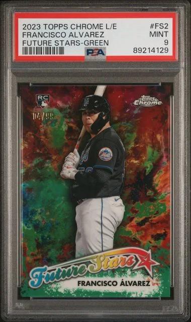 2023 Topps Chrome Logofractor Francisco Alvarez Edition Future Stars Green #FS2 card image