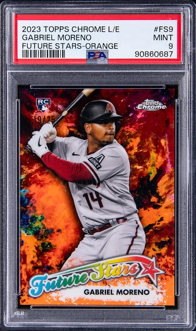2023 Topps Chrome Logofractor Gabriel Moreno Edition Future Stars Orange Refractor #FS9 card image