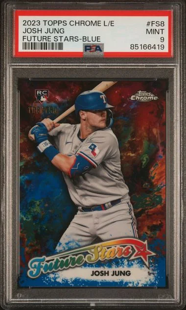 2023 Topps Chrome Logofractor Josh Jung Edition Future Stars Blue #FS8 card image