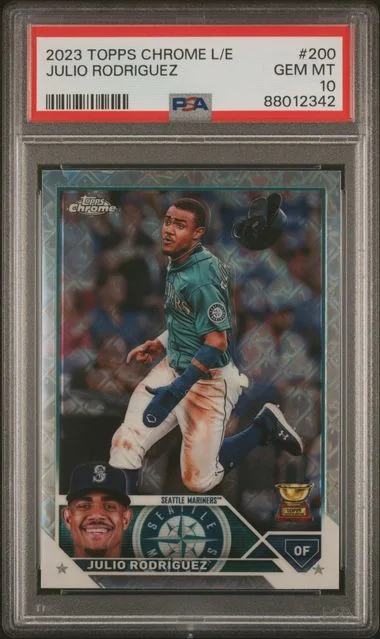 2023 Topps Chrome Logofractor Julio Rodriguez Edition #200 card image