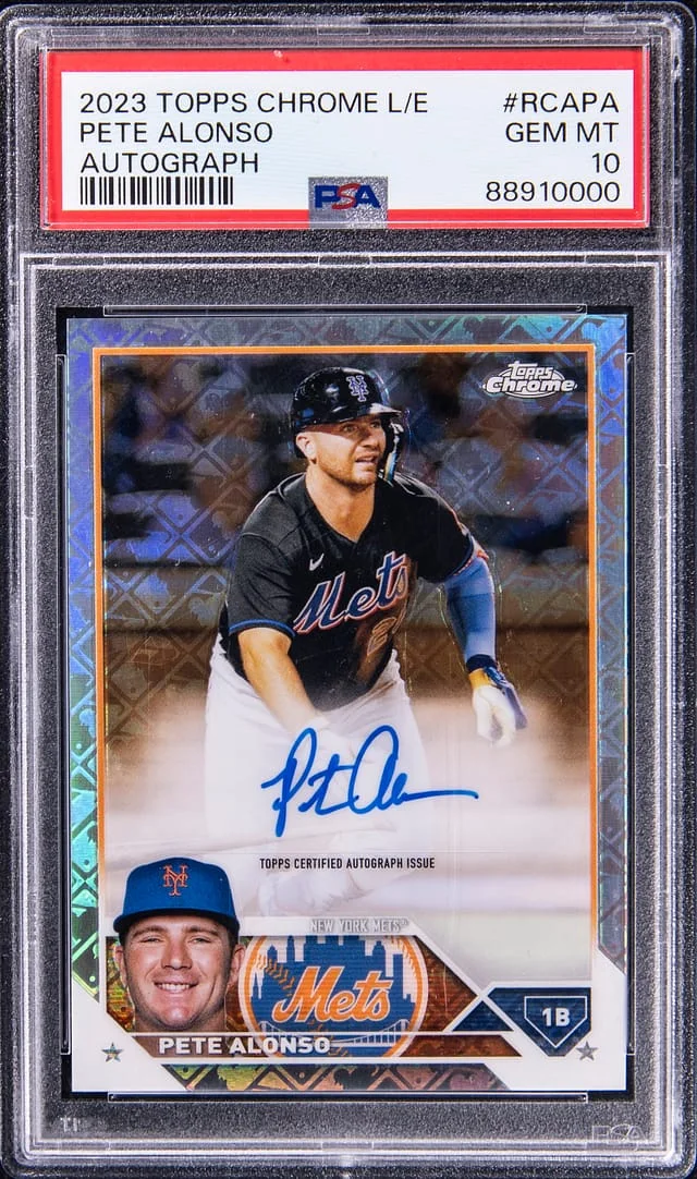 2023 Topps Chrome Logofractor Pete Alonso Edition Autograph #RCA-PA card image