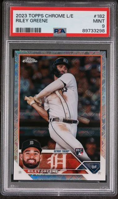 2023 Topps Chrome Logofractor Riley Greene Edition #182 card image