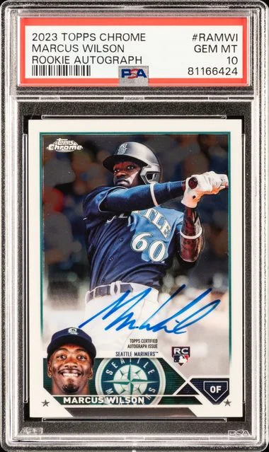 2023 Topps Chrome Marcus Wilson Autograph #RA-MWI card image