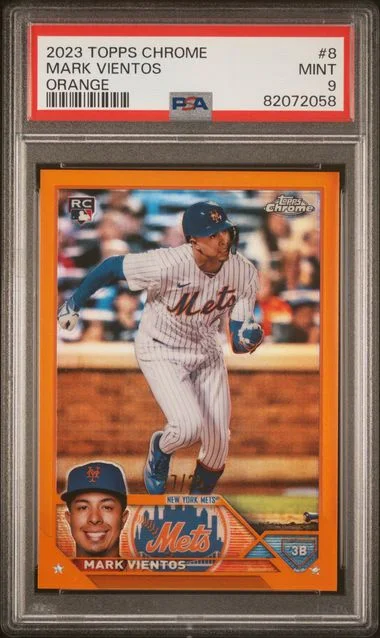 2023 Topps Chrome Mark Vientos Orange #8 card image