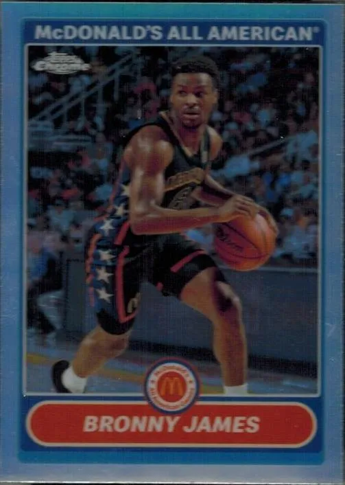 2023 Topps Chrome McDonald's All American Bronny James 2007 Topps McDonald’s All American #2K7-7 card image