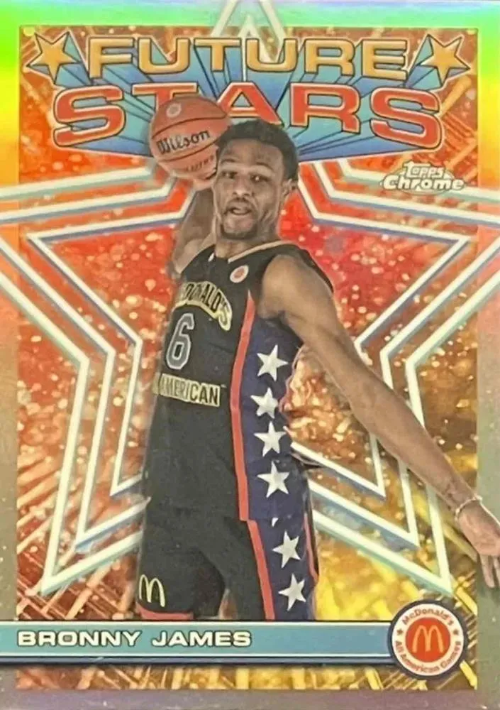 2023 Topps Chrome McDonald's All American Bronny James Future Stars #FS-10 card image