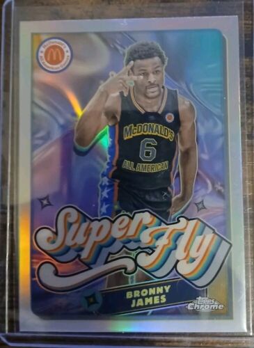 2023 Topps Chrome McDonald's All American Bronny James SuperFly #SF-7 card image