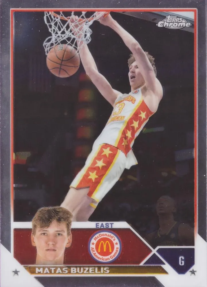 2023 Topps Chrome McDonald's All American Matas Buzelis #3 card image