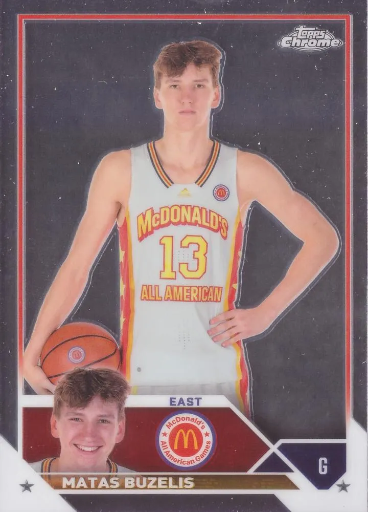 2023 Topps Chrome McDonald's All American Matas Buzelis #51 card image