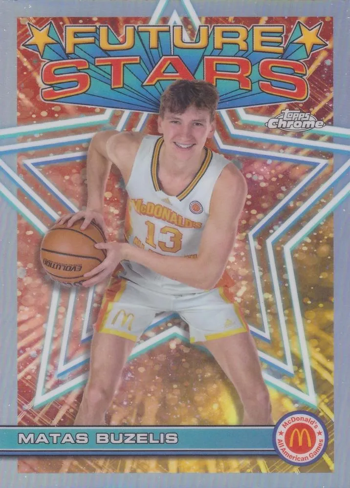 2023 Topps Chrome McDonald's All American Matas Buzelis Future Stars #FS-2 card image