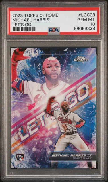 2023 Topps Chrome Michael Harris II Let's Go #LGC38 card image