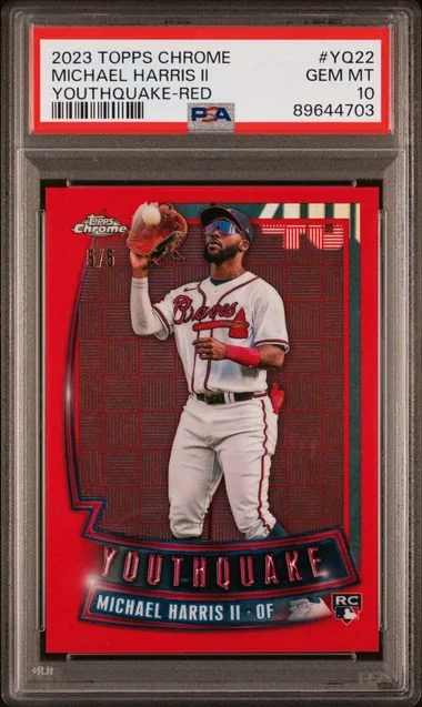 2023 Topps Chrome Michael Harris II Youthquake Red #YQ22 card image
